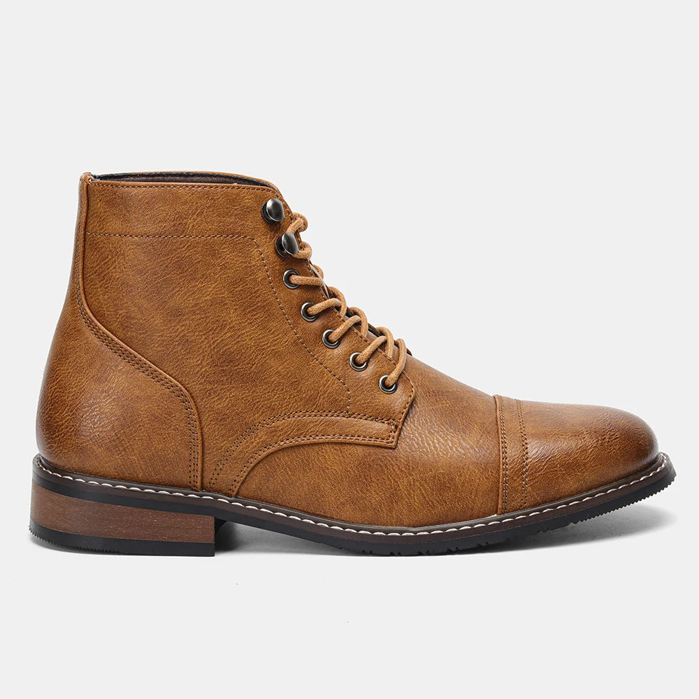 Hartley Cap-Toe Ankle Boots