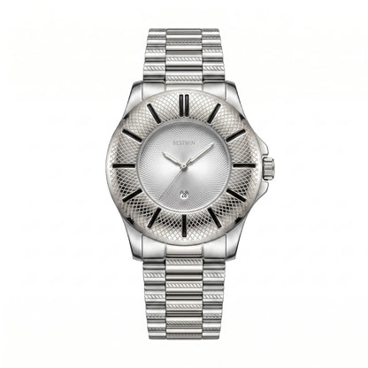 Foster Textured Bezel Watch