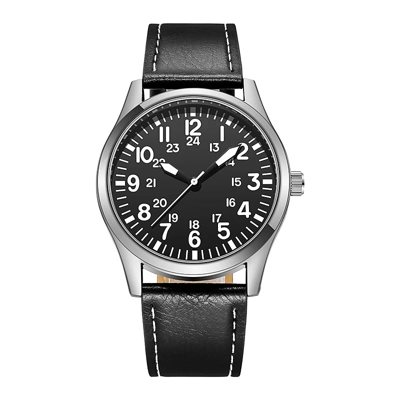 Corbin Pilot Watch in Silver