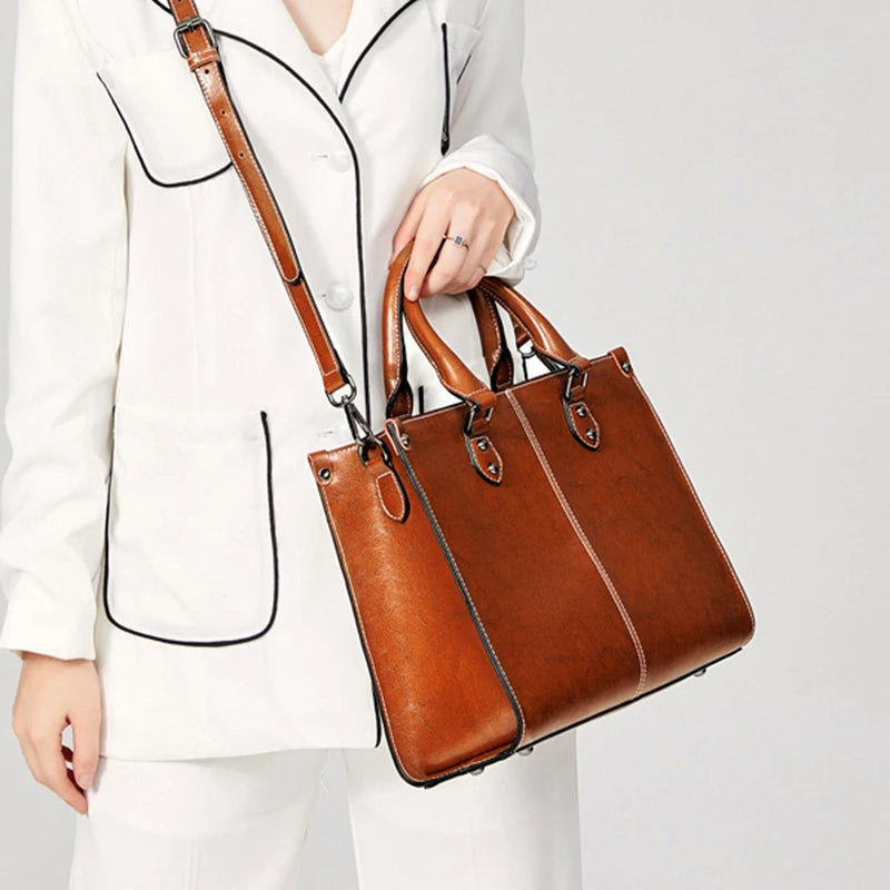 Tamsin Genuine Leather Tote