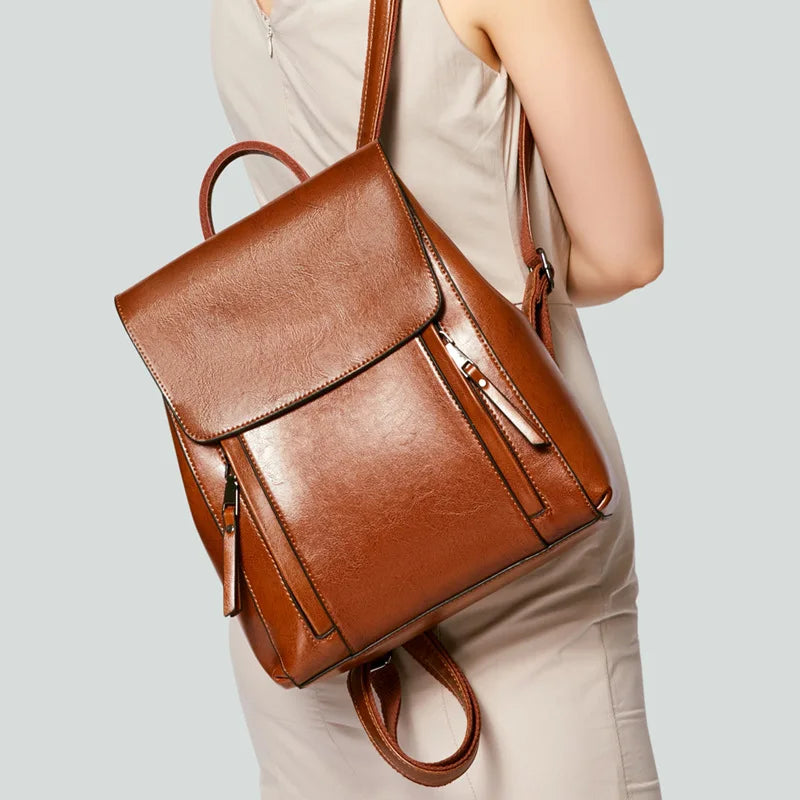 Ainsley Genuine Leather Backpack