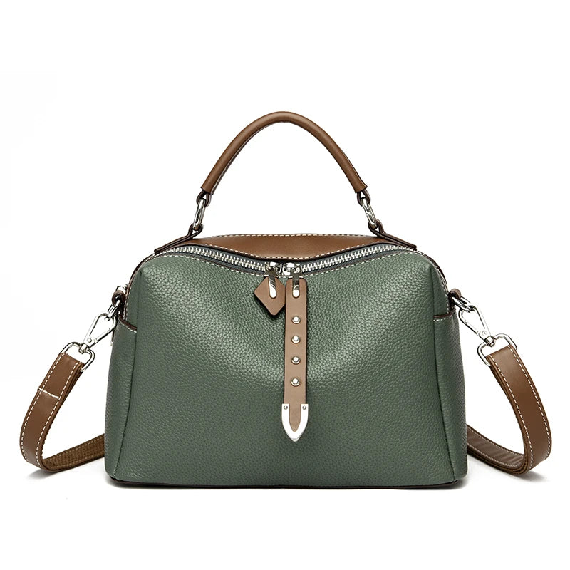 Genevieve tote in Green