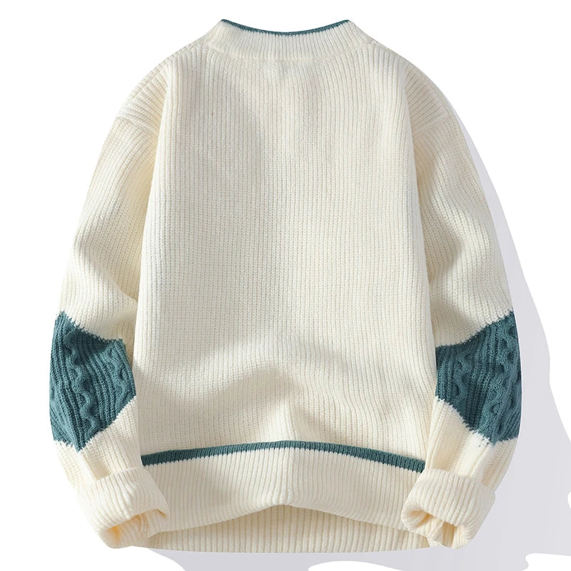 ARLO PATCHWORK KNIT CREW