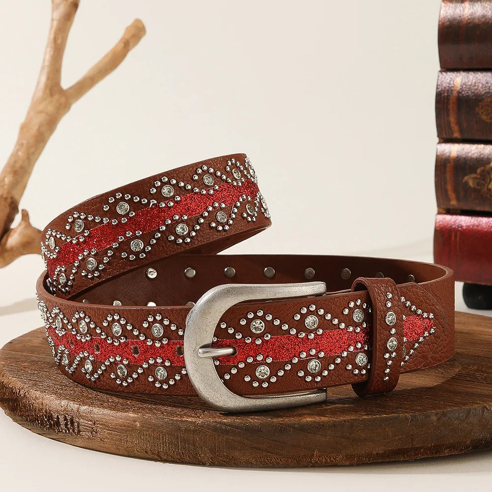 Sierra Studded Western Belt