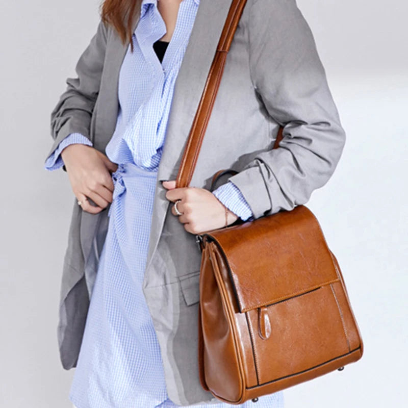 Ashby Genuine Leather Backpack