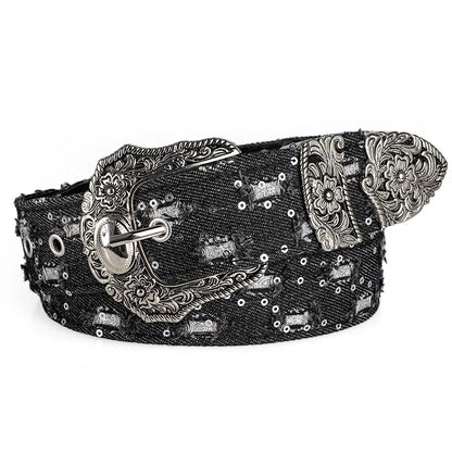 Willow Rhinestone Buckle Belt
