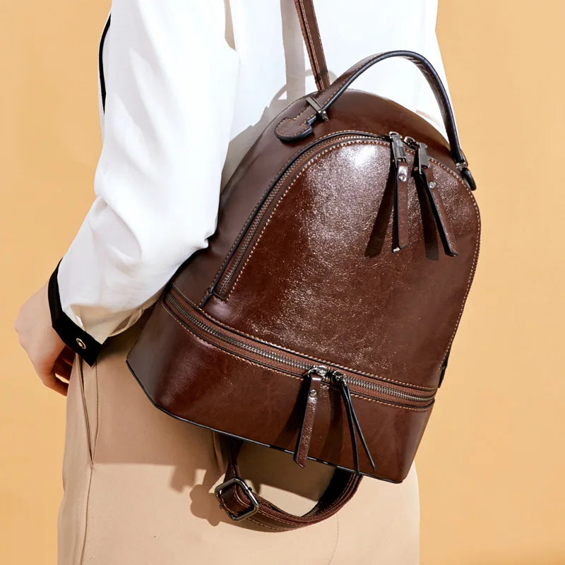Linden Genuine Leather Backpack