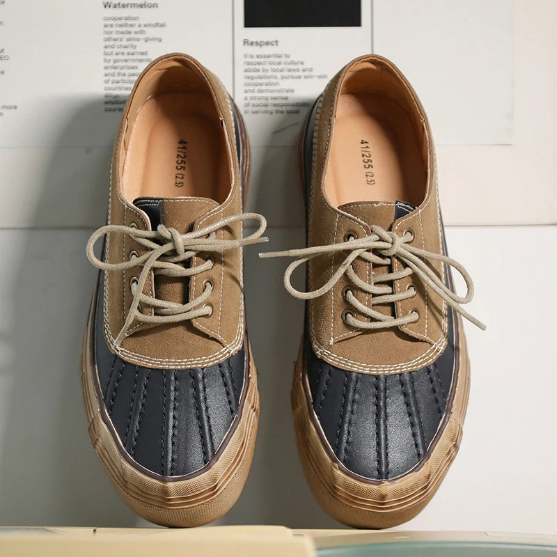 Miles Minimal Leather Sneakers