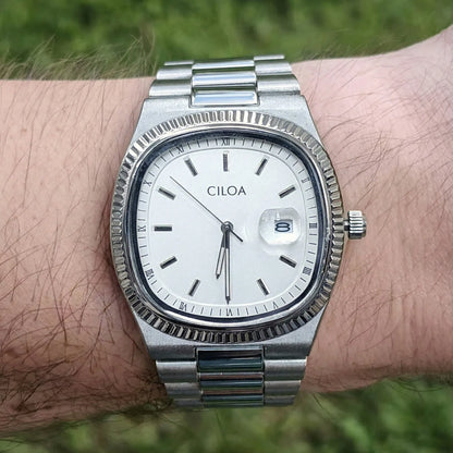 Archer Square Steel Watch