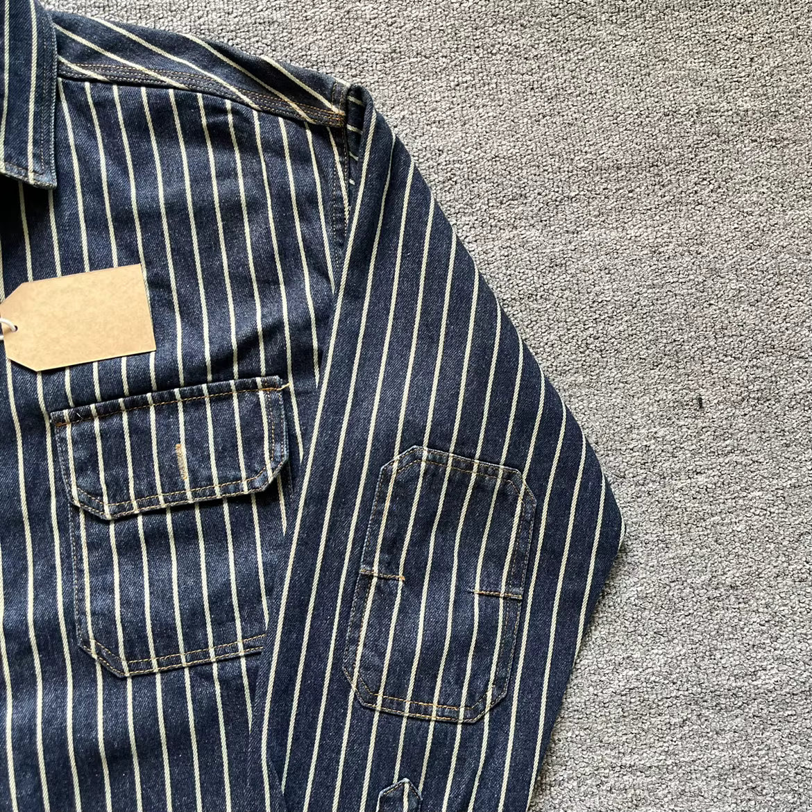 HUDSON STRIPED DENIM SHIRT