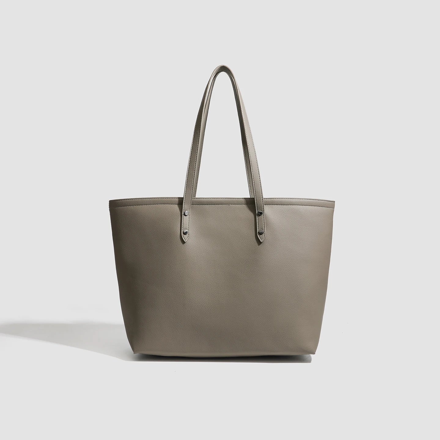 Mireille Taupe tote and pouch