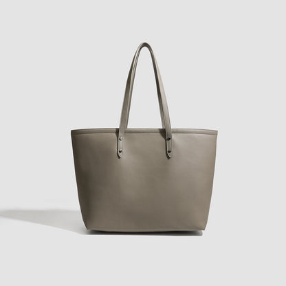 Mireille Taupe tote and pouch