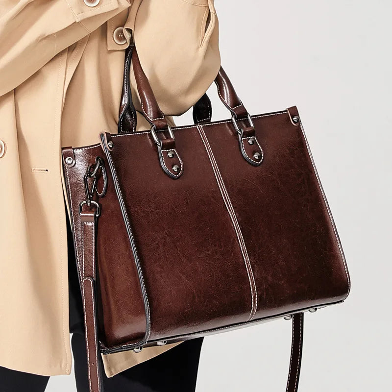 Tamsin Genuine Leather Tote