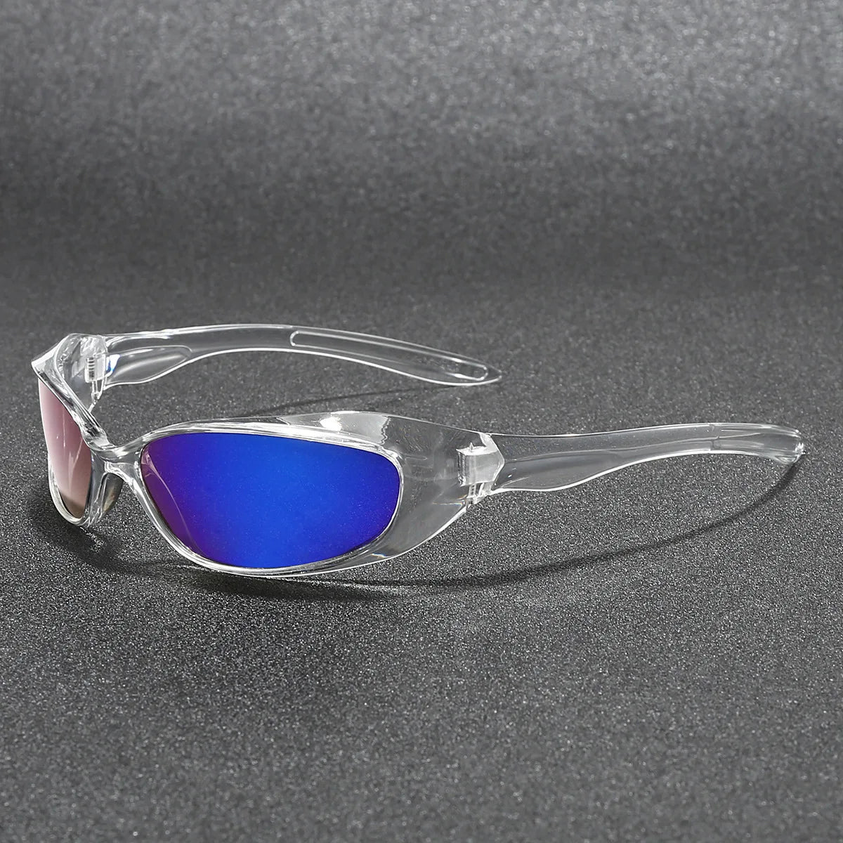 Axel Sport Wrap Sunglasses in Clear Blue