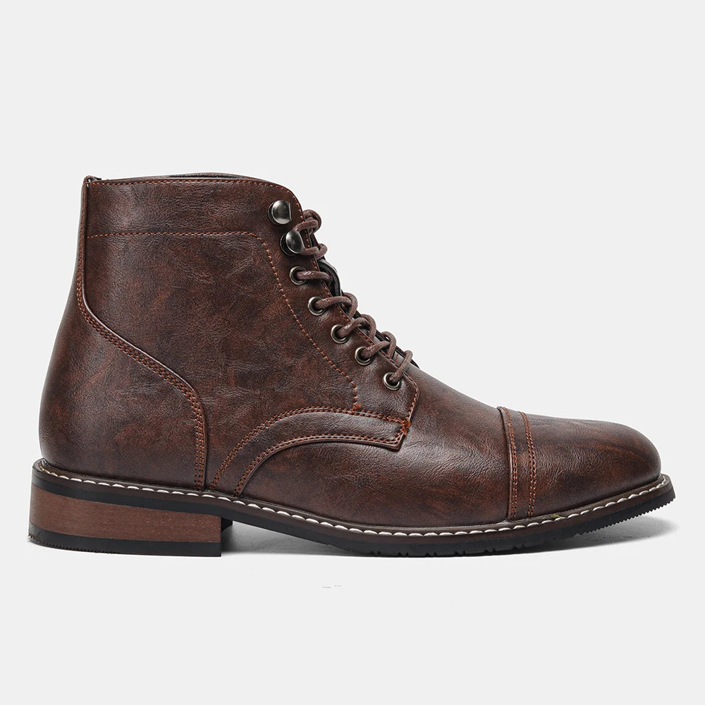 Hartley Cap-Toe Ankle Boots