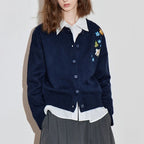 MARIBEL FLORAL KNIT CARDIGAN