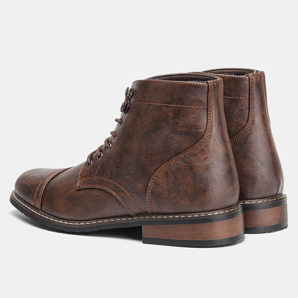 Hartley Cap-Toe Ankle Boots