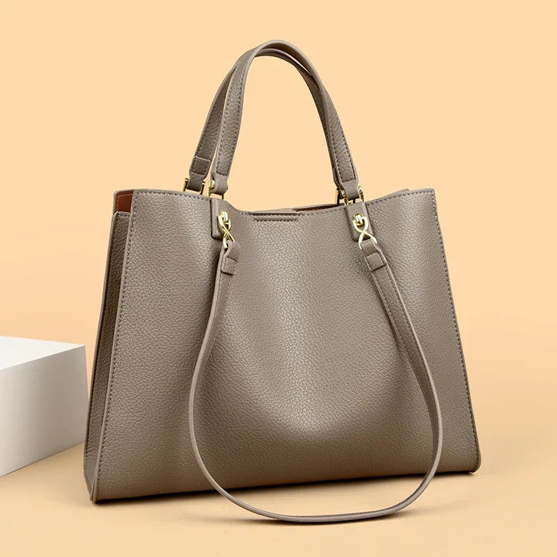 Delphine tote three-quarter view