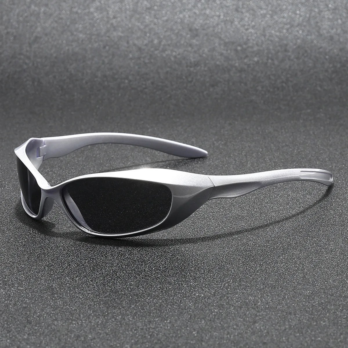 Axel Sport Wrap Sunglasses in Silver Smoke