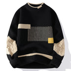 ARLO PATCHWORK KNIT CREW