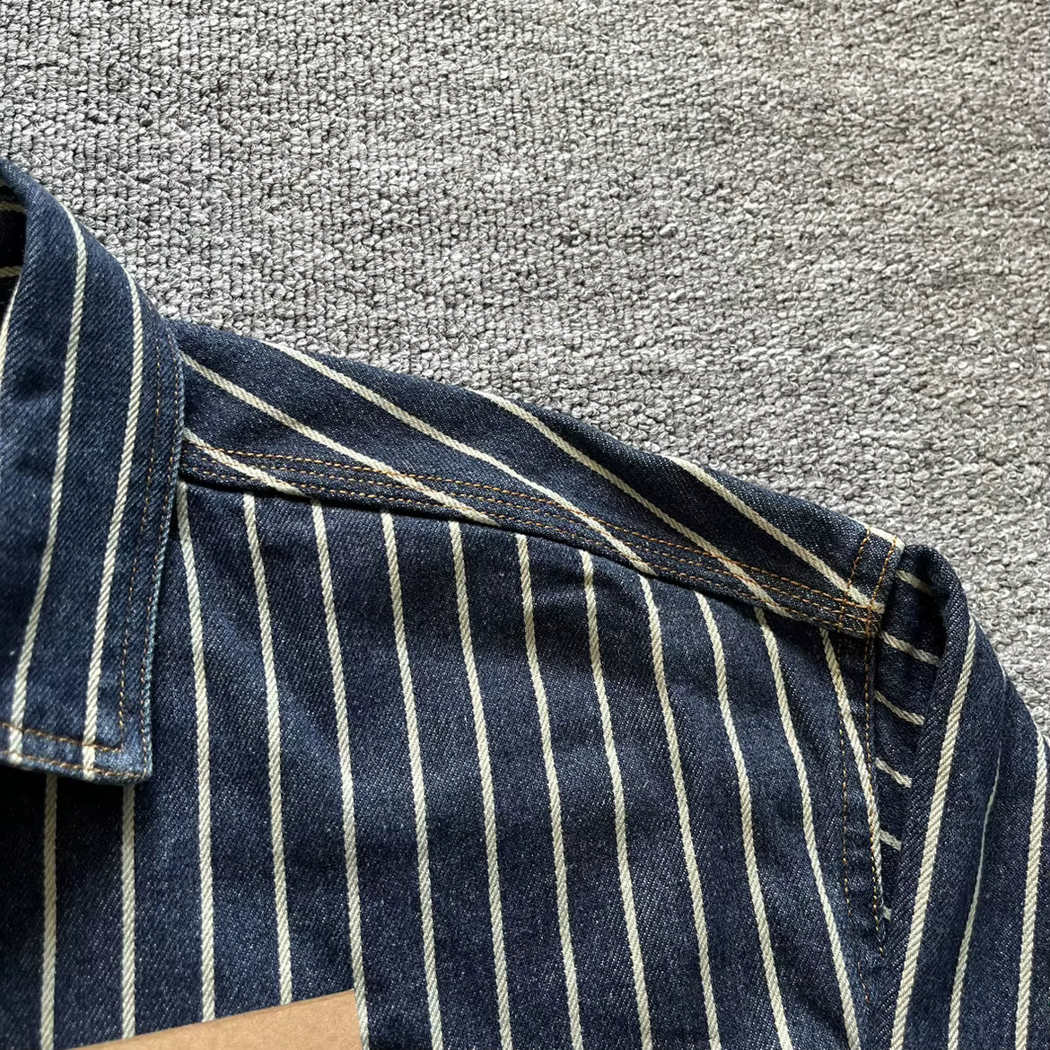 HUDSON STRIPED DENIM SHIRT