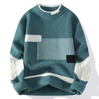 ARLO PATCHWORK KNIT CREW