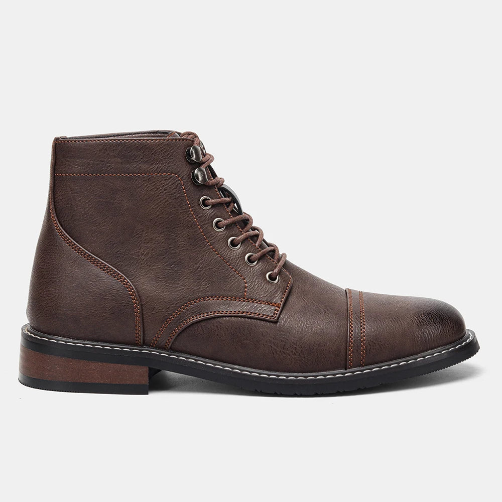 Hartley Cap-Toe Ankle Boots