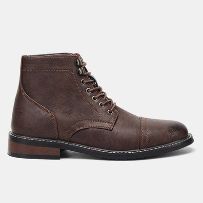 Hartley Cap-Toe Ankle Boots