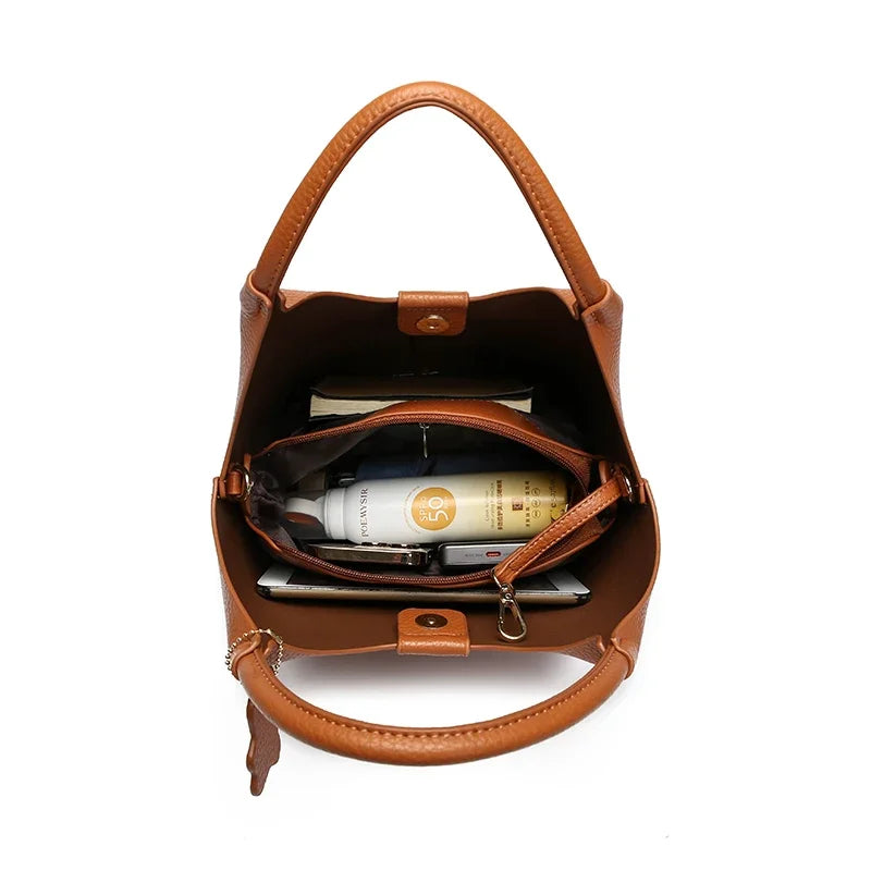Lena bucket bag interior capacity