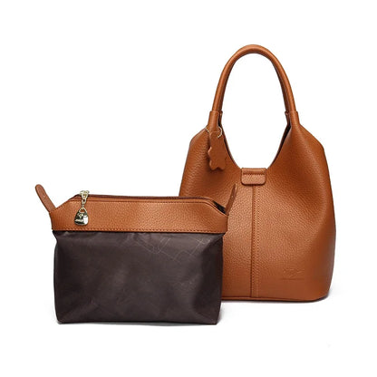 Lena bag with matching zip pouch