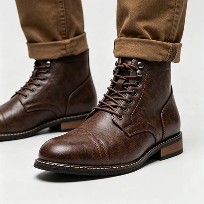 Hartley Cap-Toe Ankle Boots