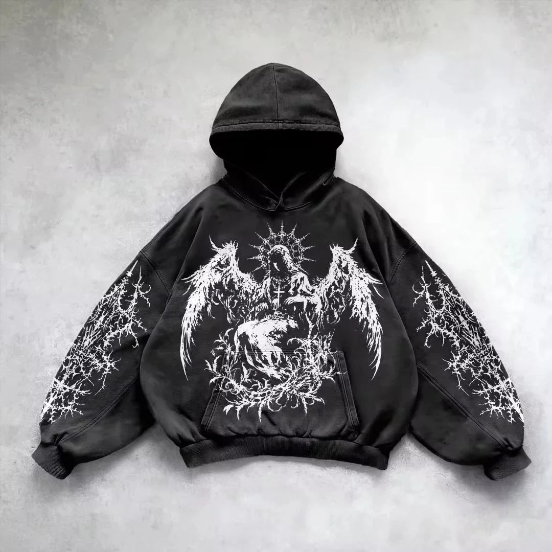 Raven Graphic Hoodie