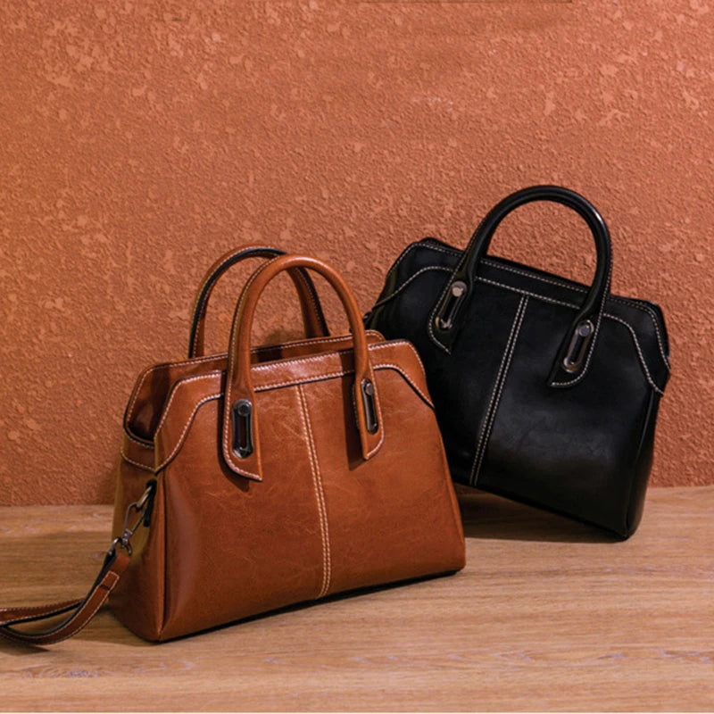 Ophelia Genuine Leather Handbag
