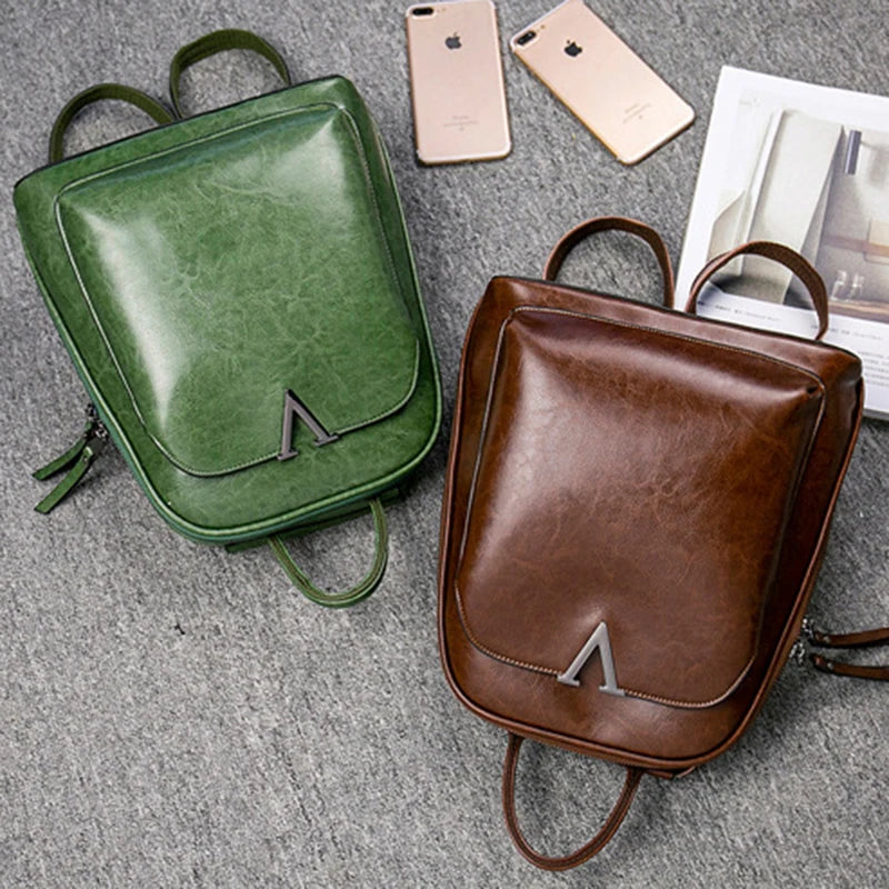 Everly Genuine Leather Backpack