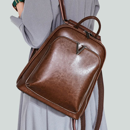 Everly Genuine Leather Backpack