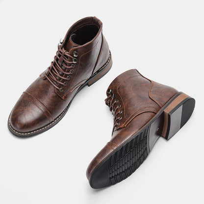 Hartley Cap-Toe Ankle Boots