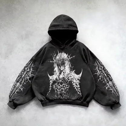 Raven Graphic Hoodie