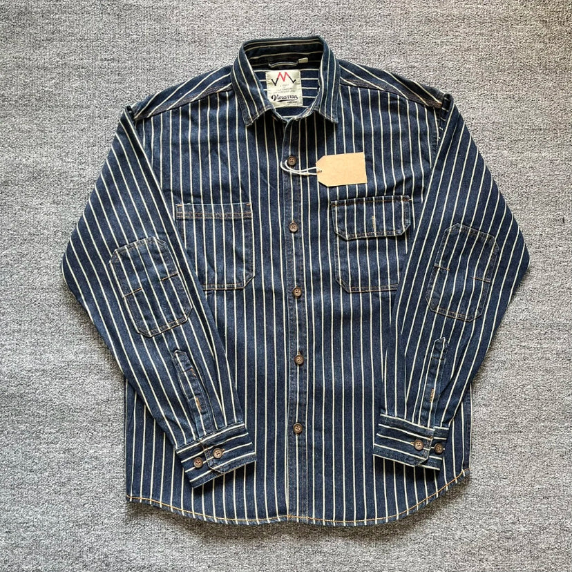 HUDSON STRIPED DENIM SHIRT