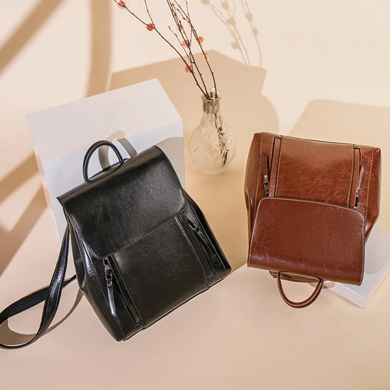 Ainsley Genuine Leather Backpack