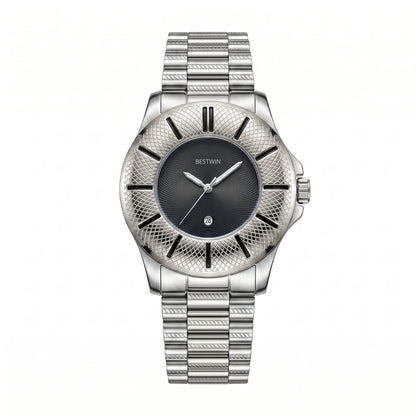 Foster Textured Bezel Watch