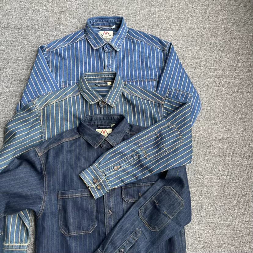 HUDSON STRIPED DENIM SHIRT