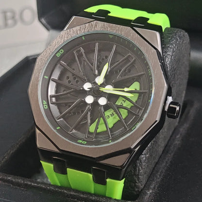 Dax Octagon Sport Watch in Neon Green