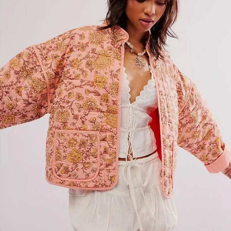 ROSALIE QUILTED FLORAL JACKET