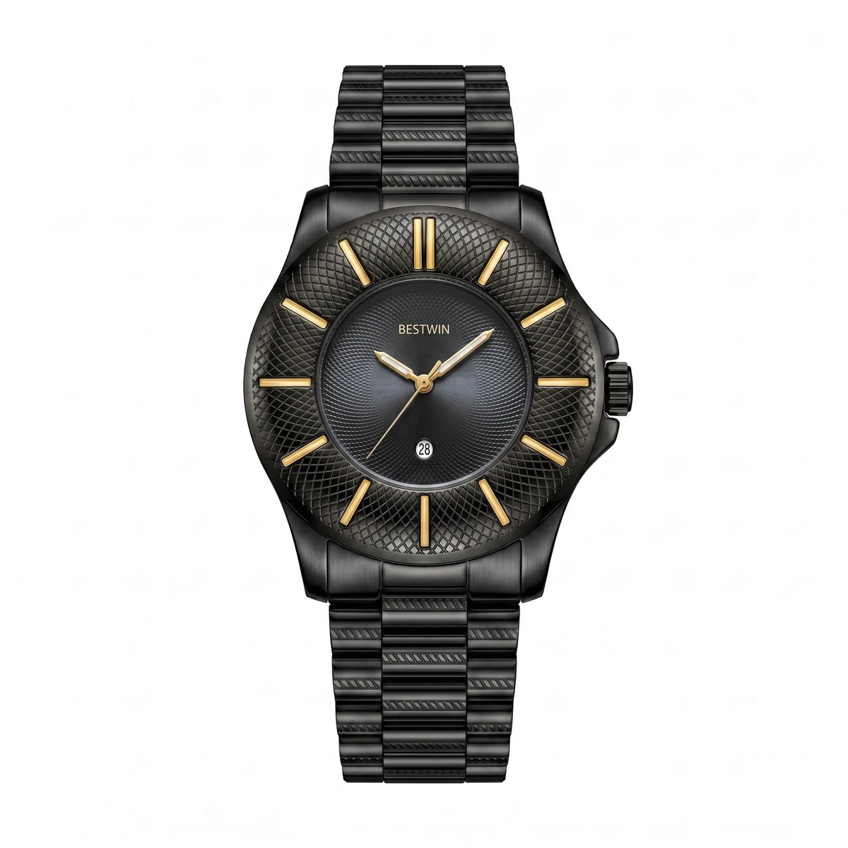 Foster Textured Bezel Watch