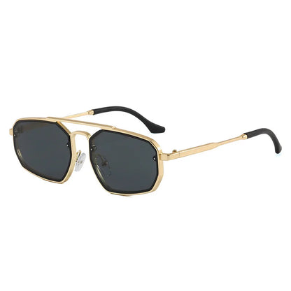 Adele cat eye sunglasses in Gold Grey