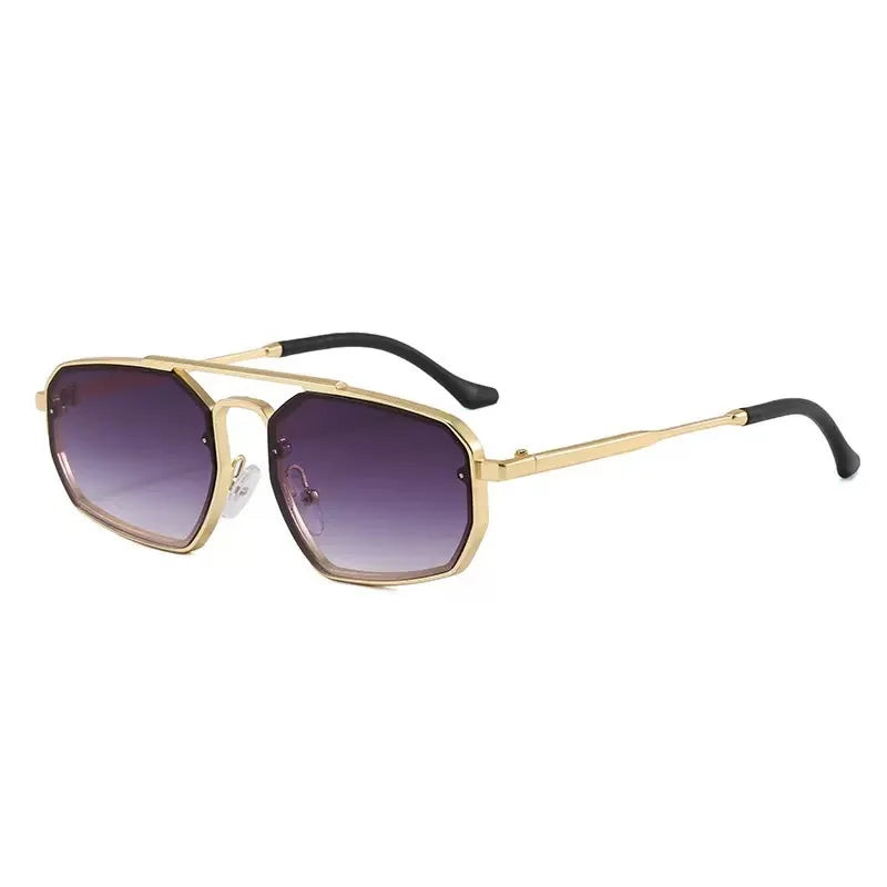 Adele cat eye sunglasses in Gold Smoke