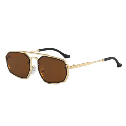 Adele cat eye sunglasses in Gold Tea