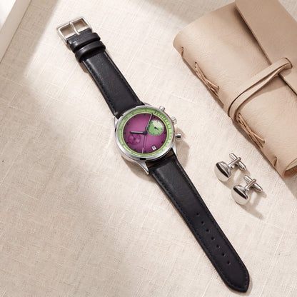 Chroma Dial Chrono Watch Amethyst — flatlay 1