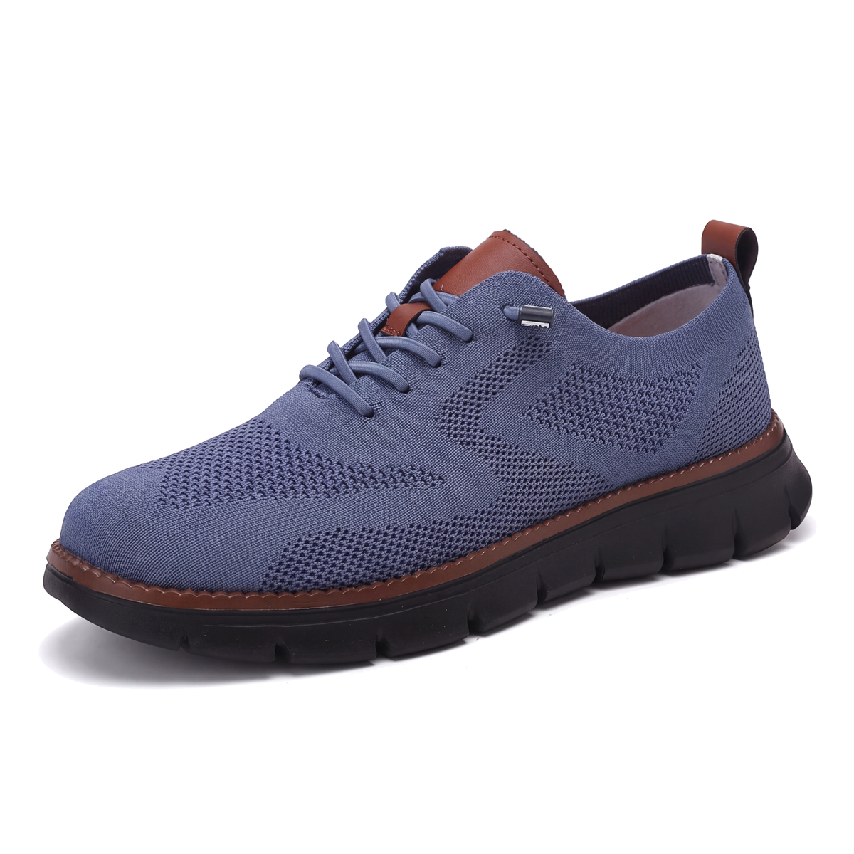 Arlo Knit Sneakers in Blue & Black
