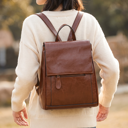 Ashby Genuine Leather Backpack